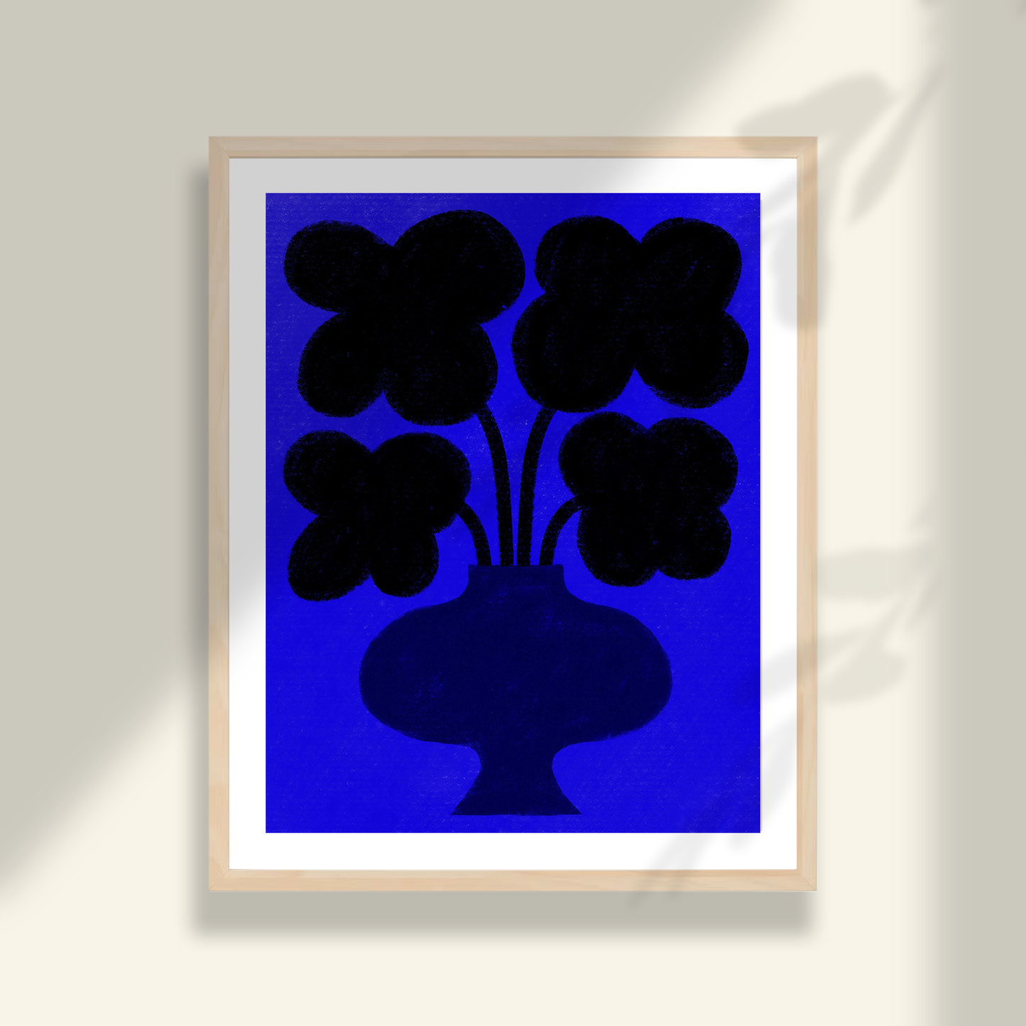 Black and Blue Art Print