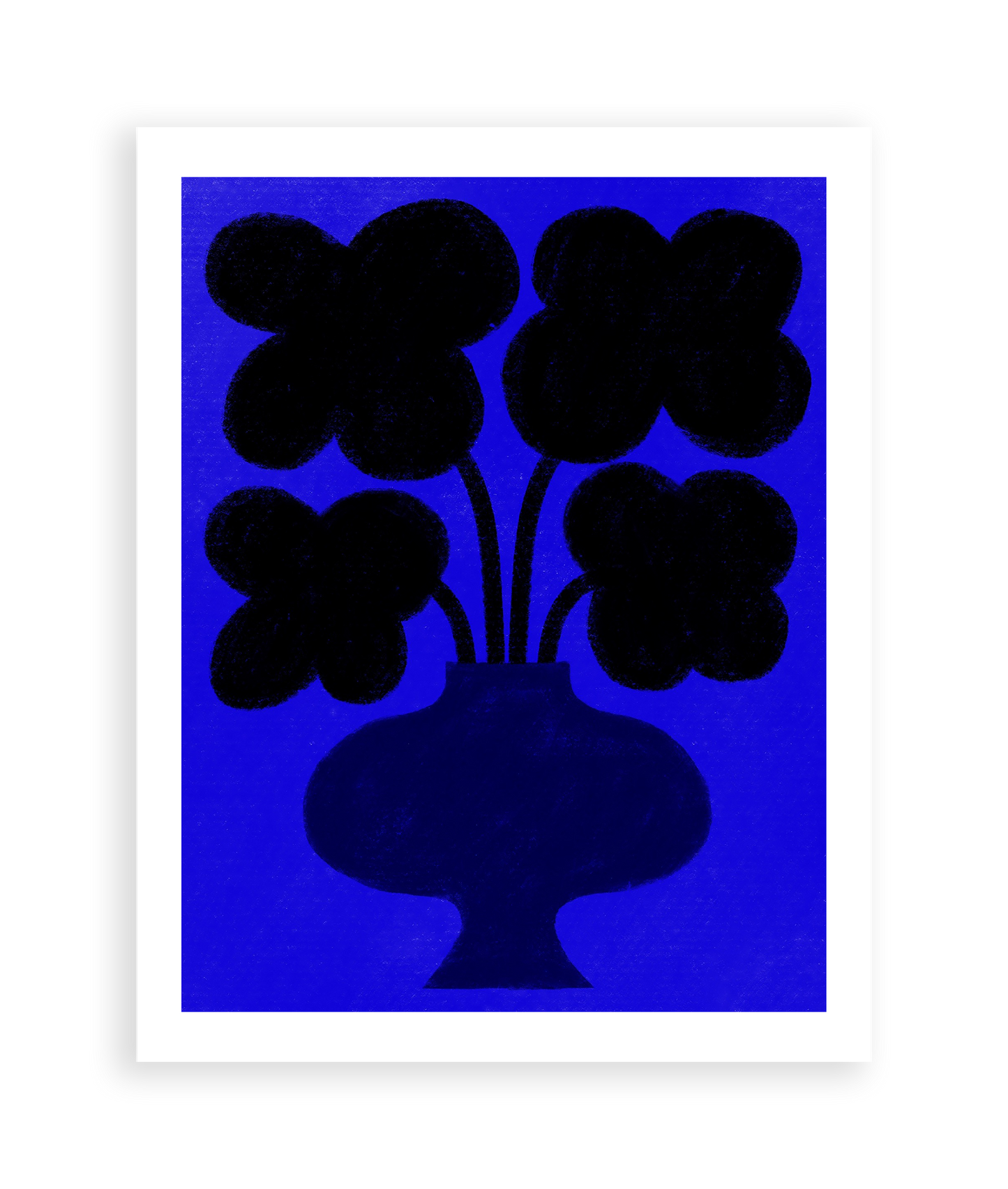 Black and Blue Art Print