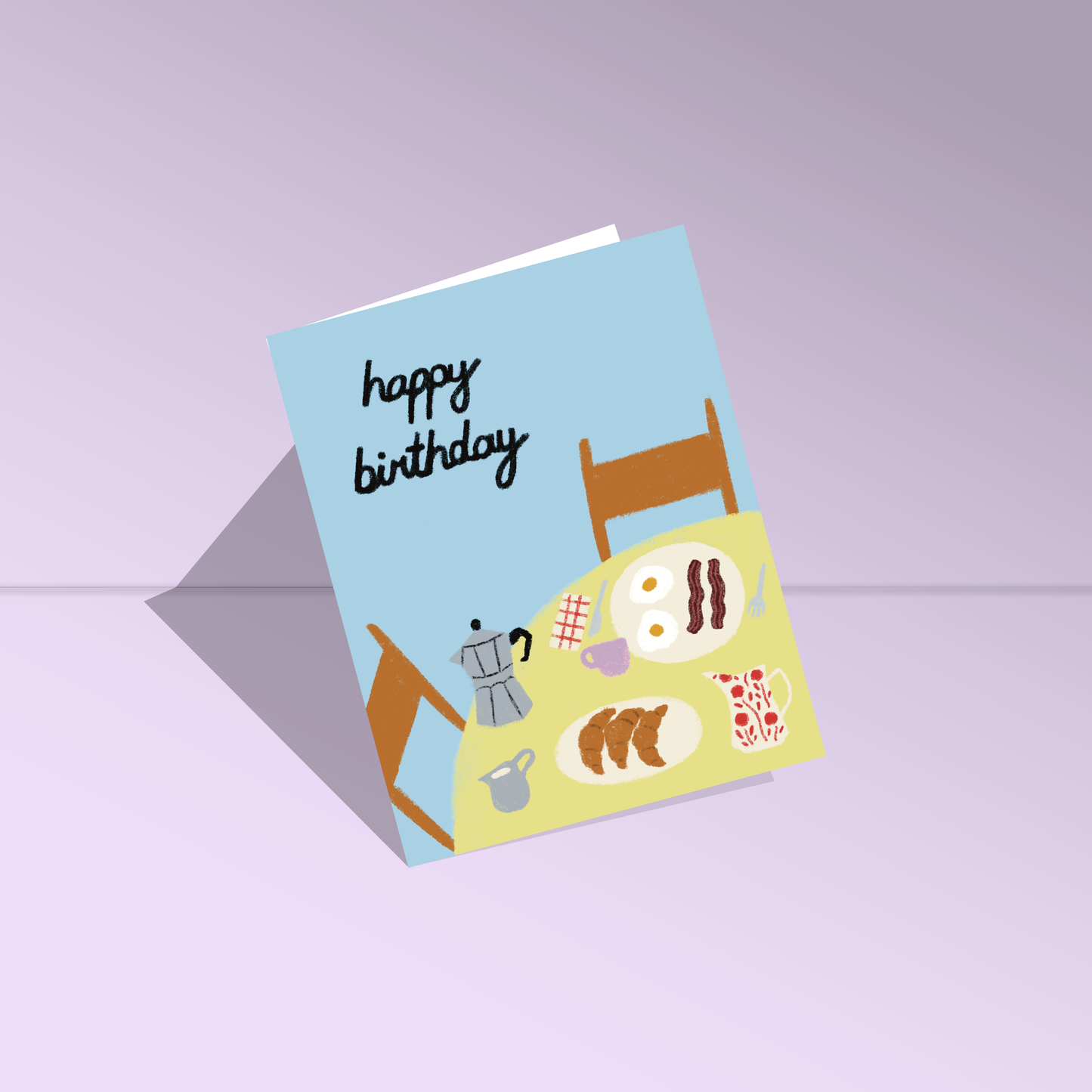 Breakfast Birthday Greeting Card