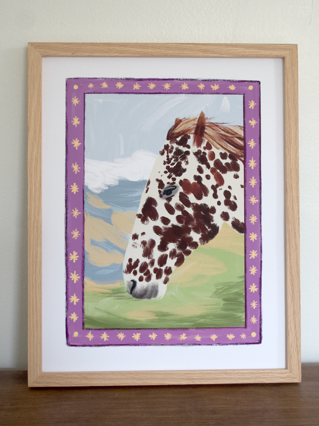 Horse and Stars Art Print
