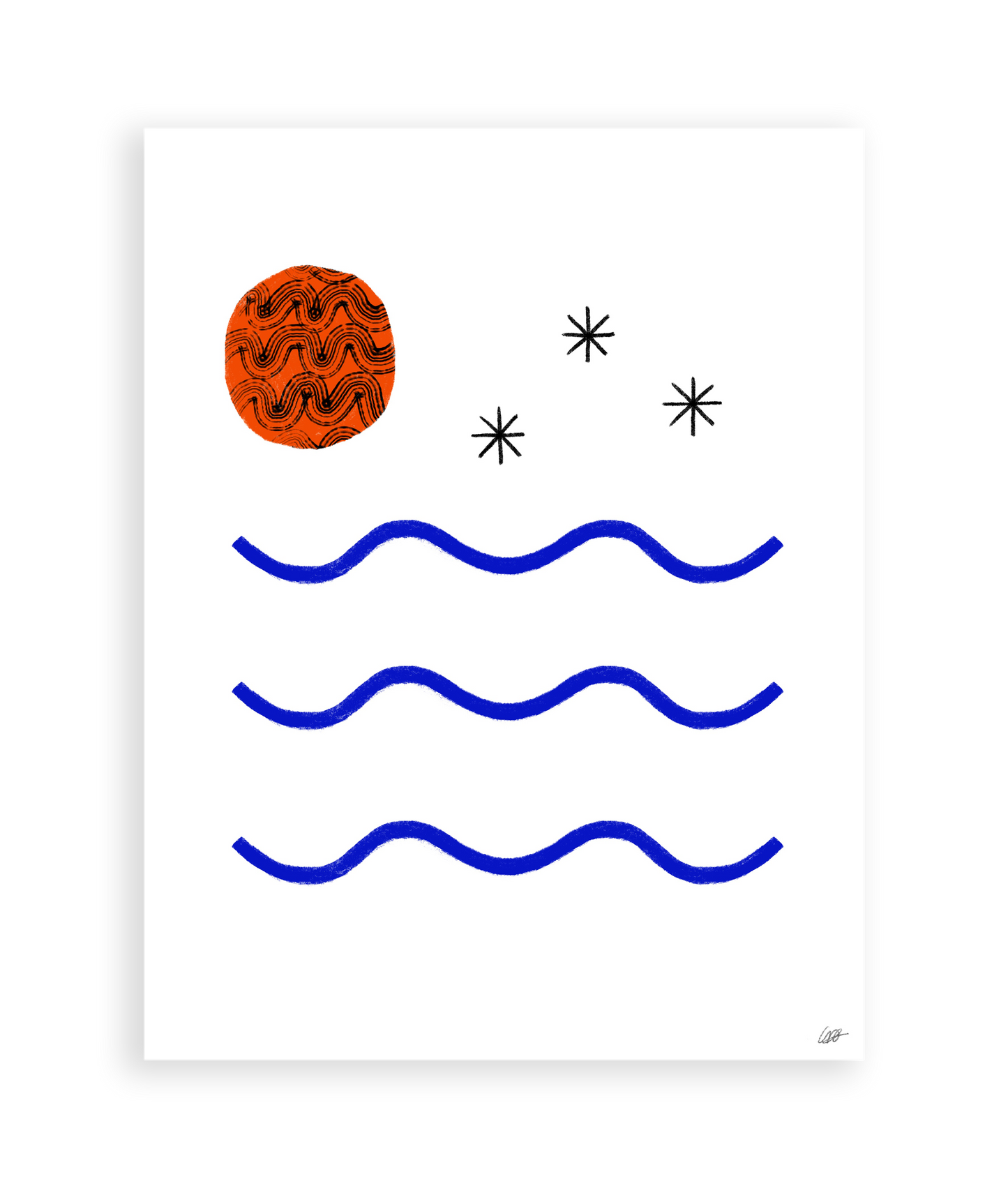 La Plage Art Print
