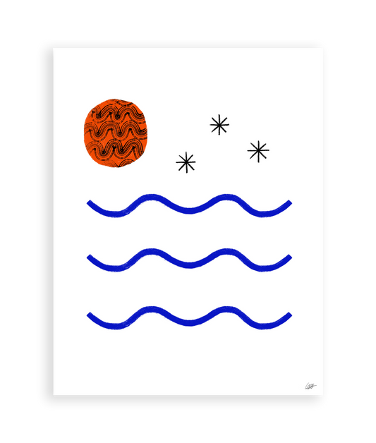 La Plage Art Print