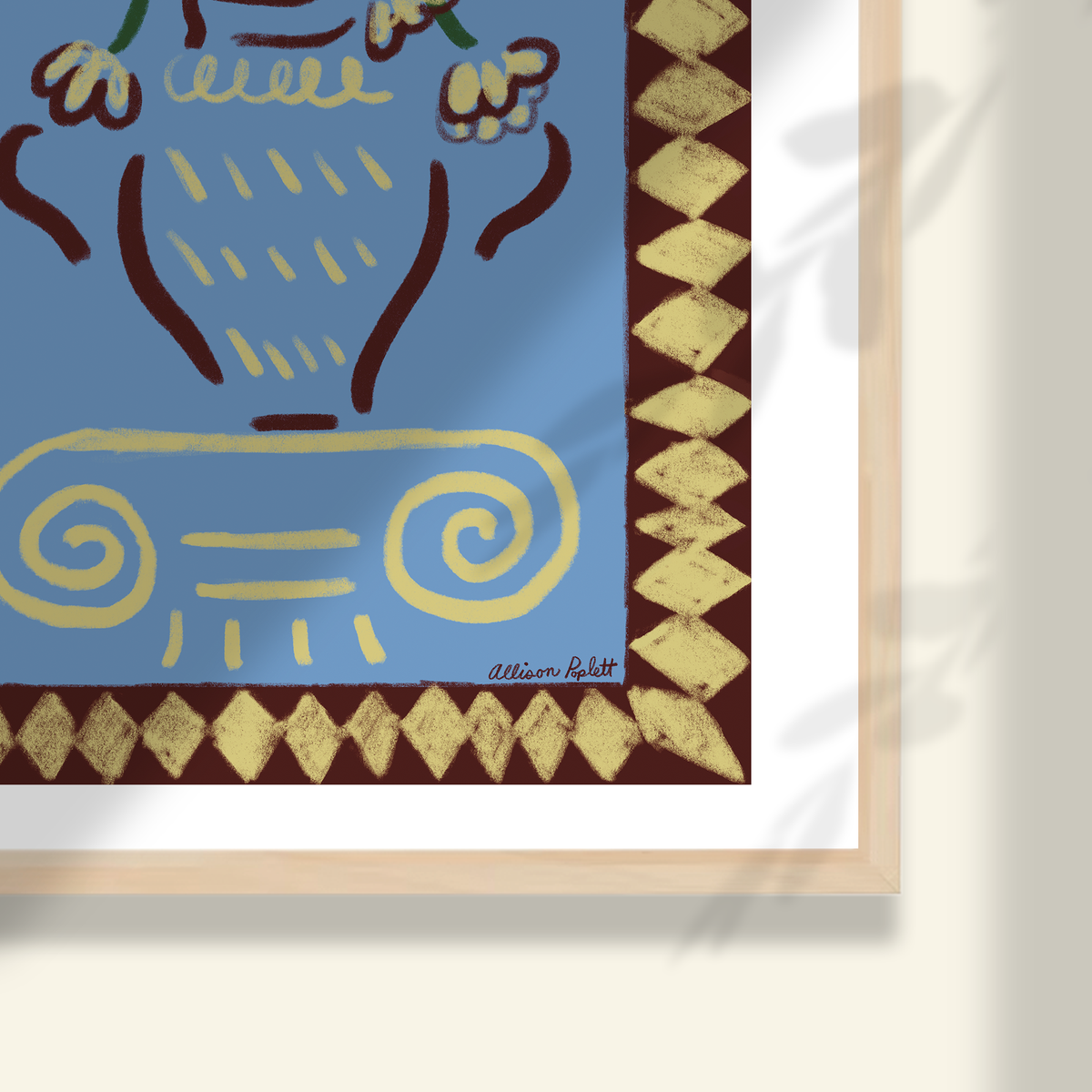 Vase & Column Art Print