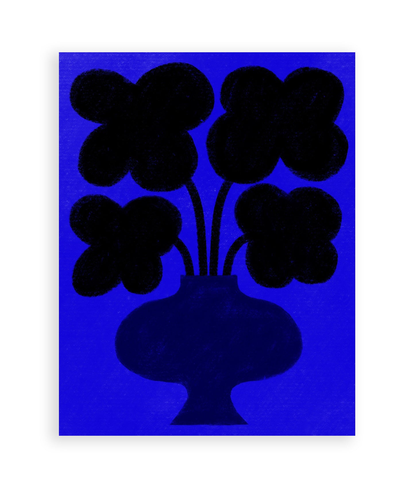 Black and Blue Art Print