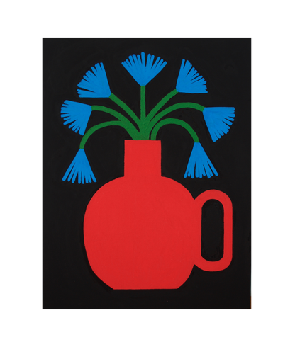 Blue Flowers Art Print