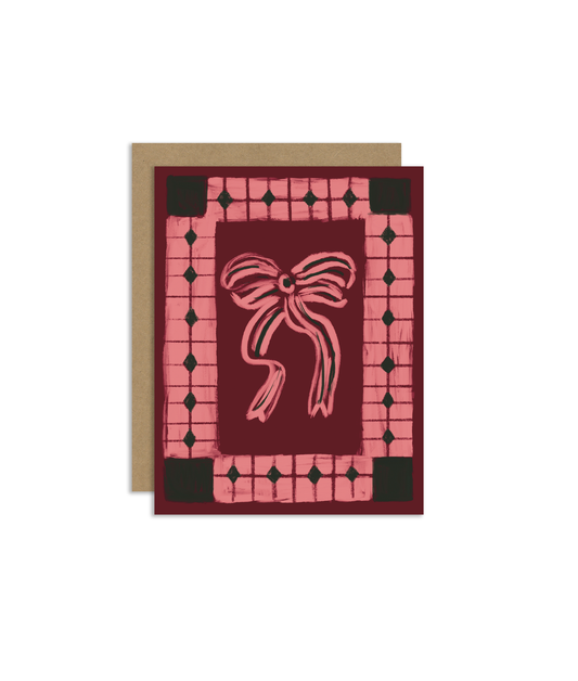 Holiday Bow Greeting Card