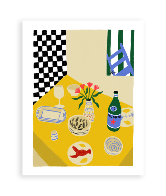 Dining Table Art Print