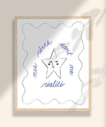 Dreamy Star Art Print