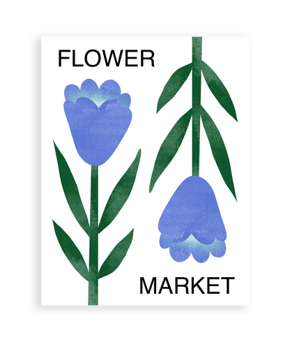 Flower Market Art Print