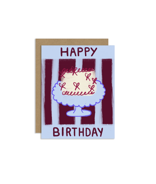 Happy Birthday Cake Greeting Card