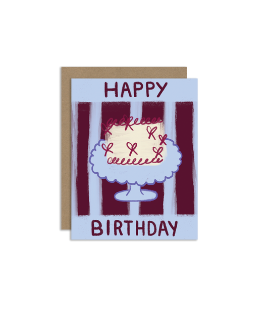 Happy Birthday Cake Greeting Card