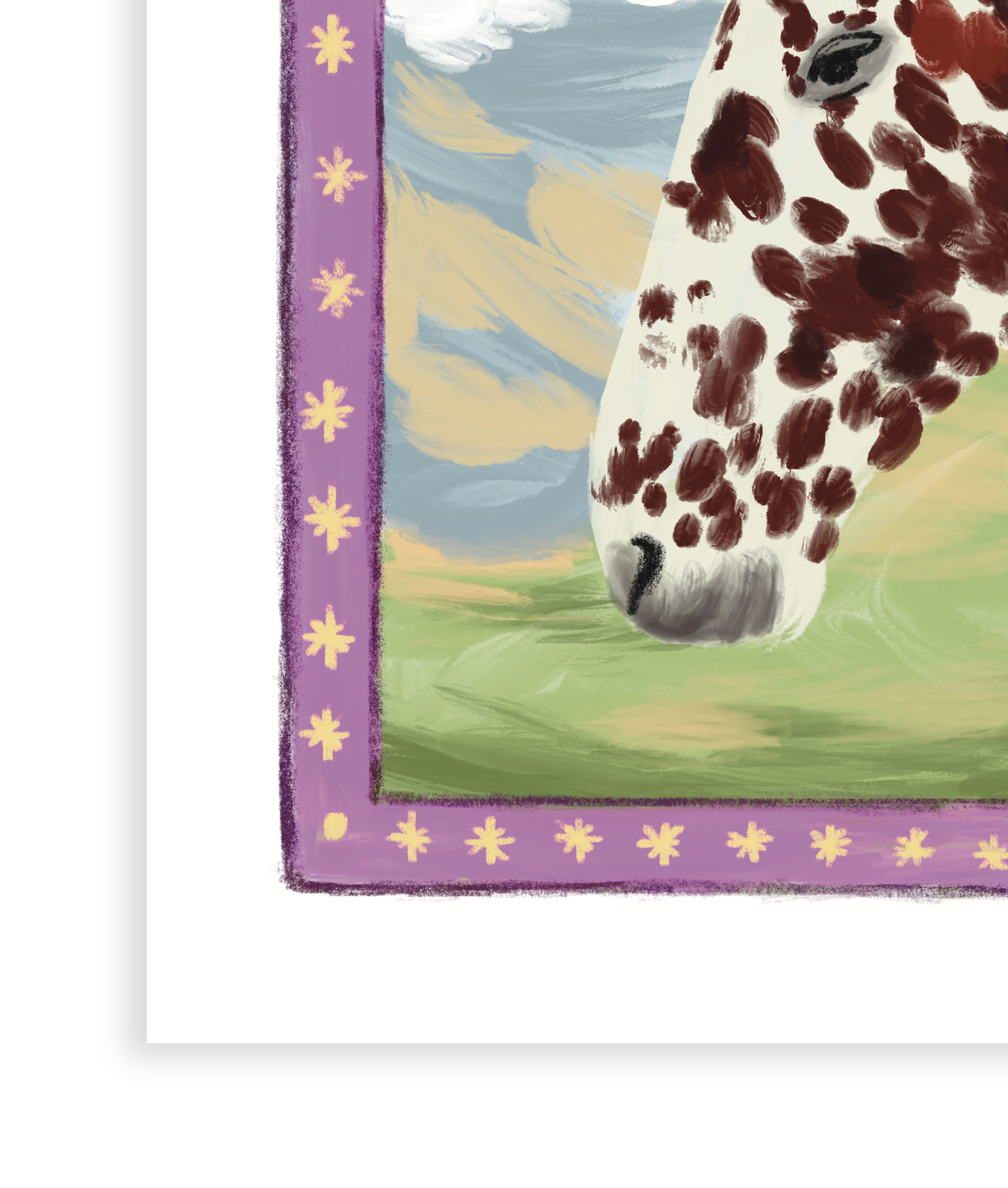 Horse and Stars Art Print