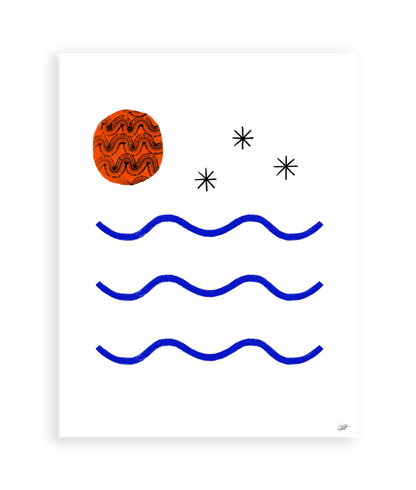 La Plage Art Print