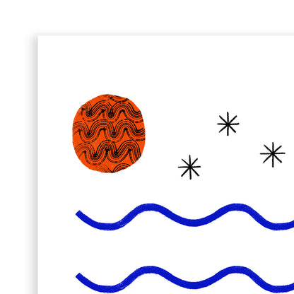 La Plage Art Print