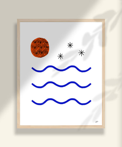 La Plage Art Print