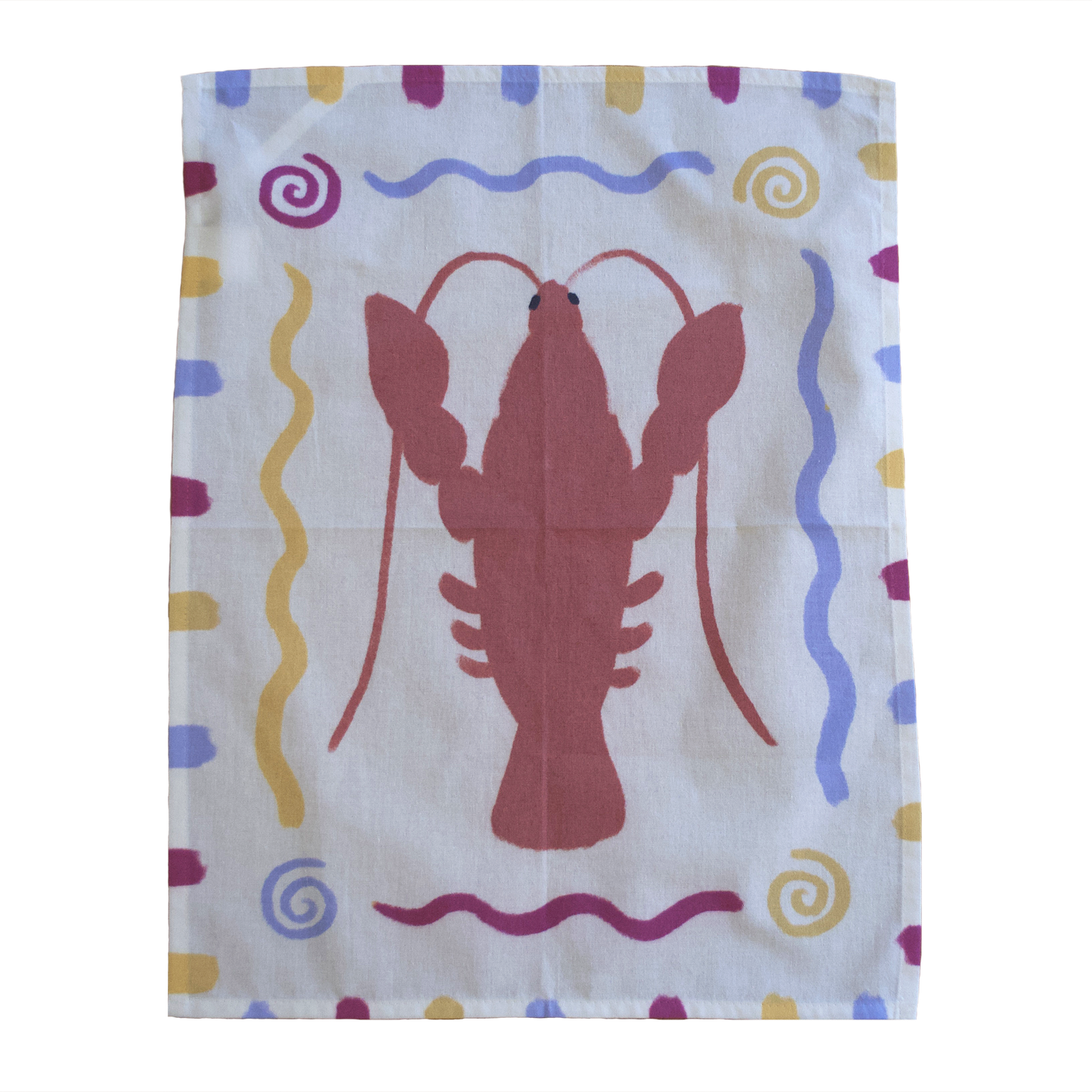 Rainbow Lobster Tea Towel