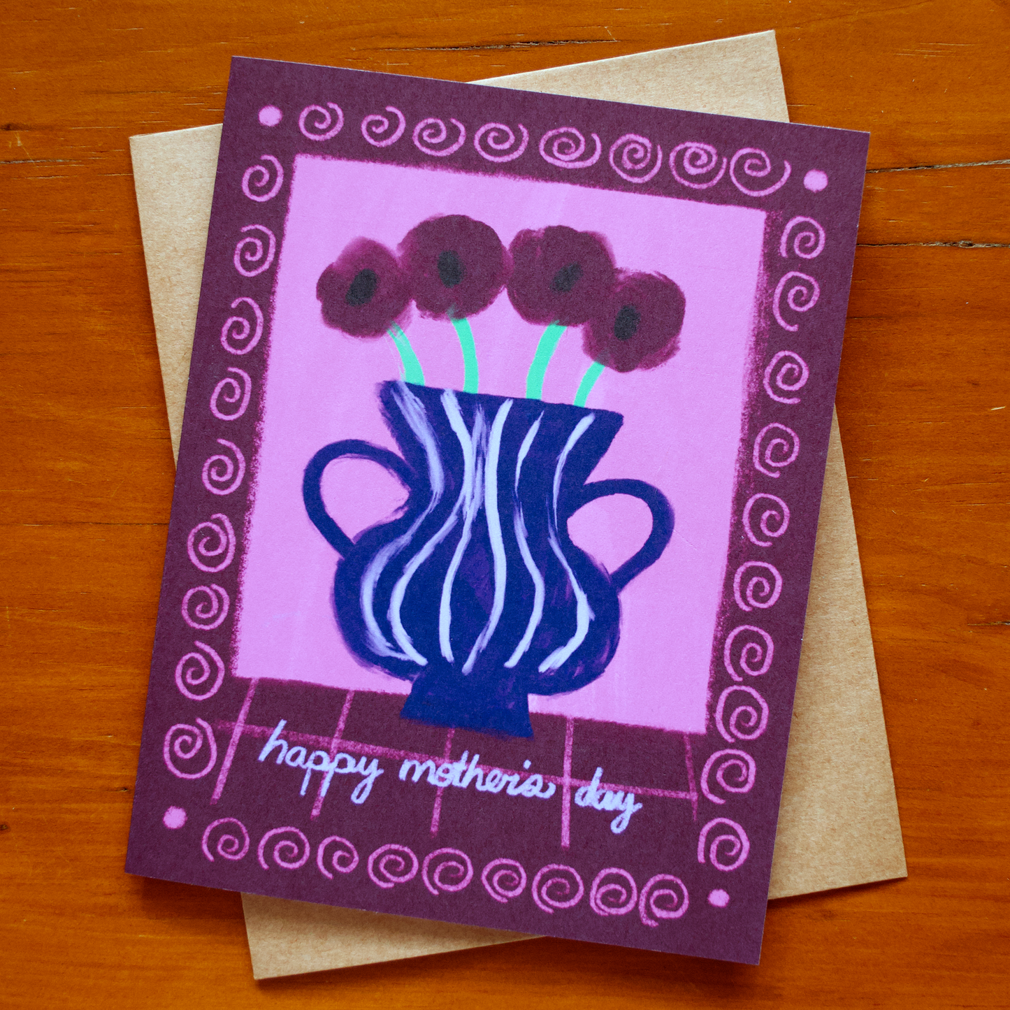 Happy Mother's Day Flowers Greeting Card
