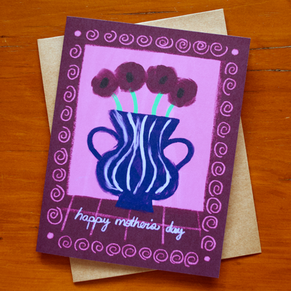 Happy Mother's Day Flowers Greeting Card