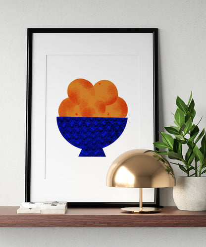 Orange Bowl Art Print