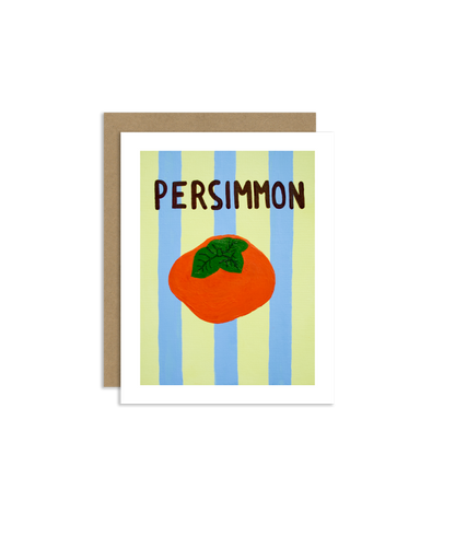 Persimmon Greeting Card