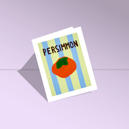 Persimmon Greeting Card