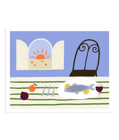Pesce e Limone Art Print