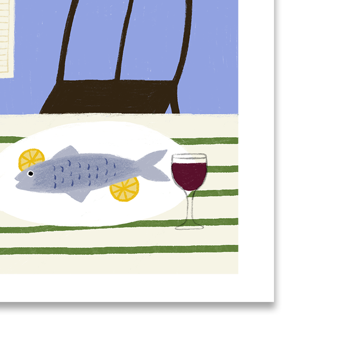 Pesce e Limone Art Print