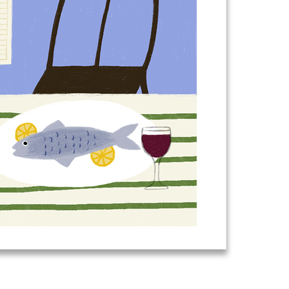 Pesce e Limone Art Print