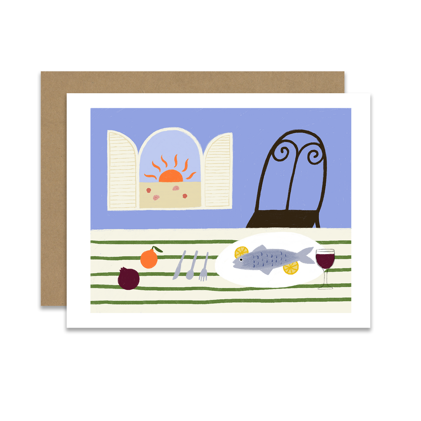 Pesce e Limone Greeting Card