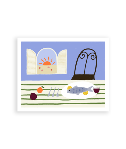 Pesce e Limone Art Print