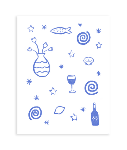 Summer Table Art Print