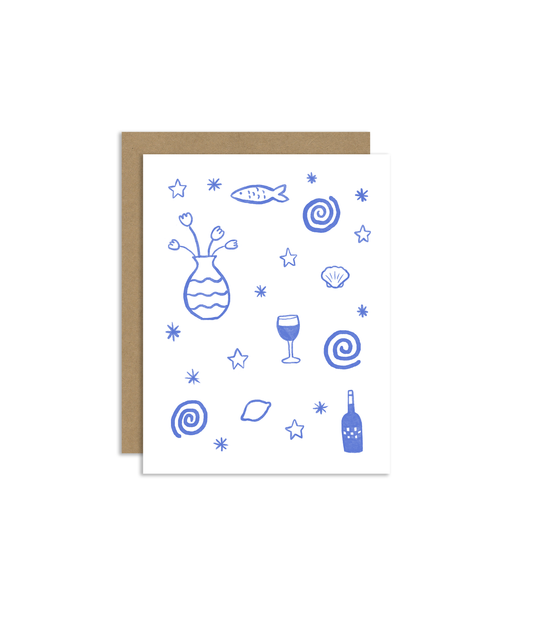 Summer Table Greeting Card
