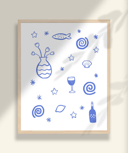 Summer Table Art Print