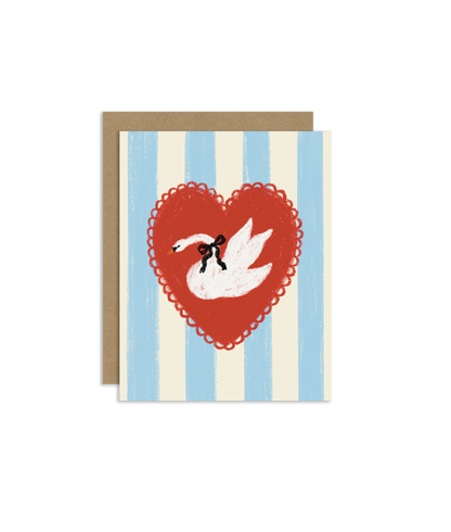 Swan Greeting Card