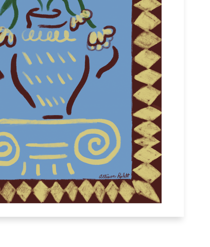 Vase & Column Art Print