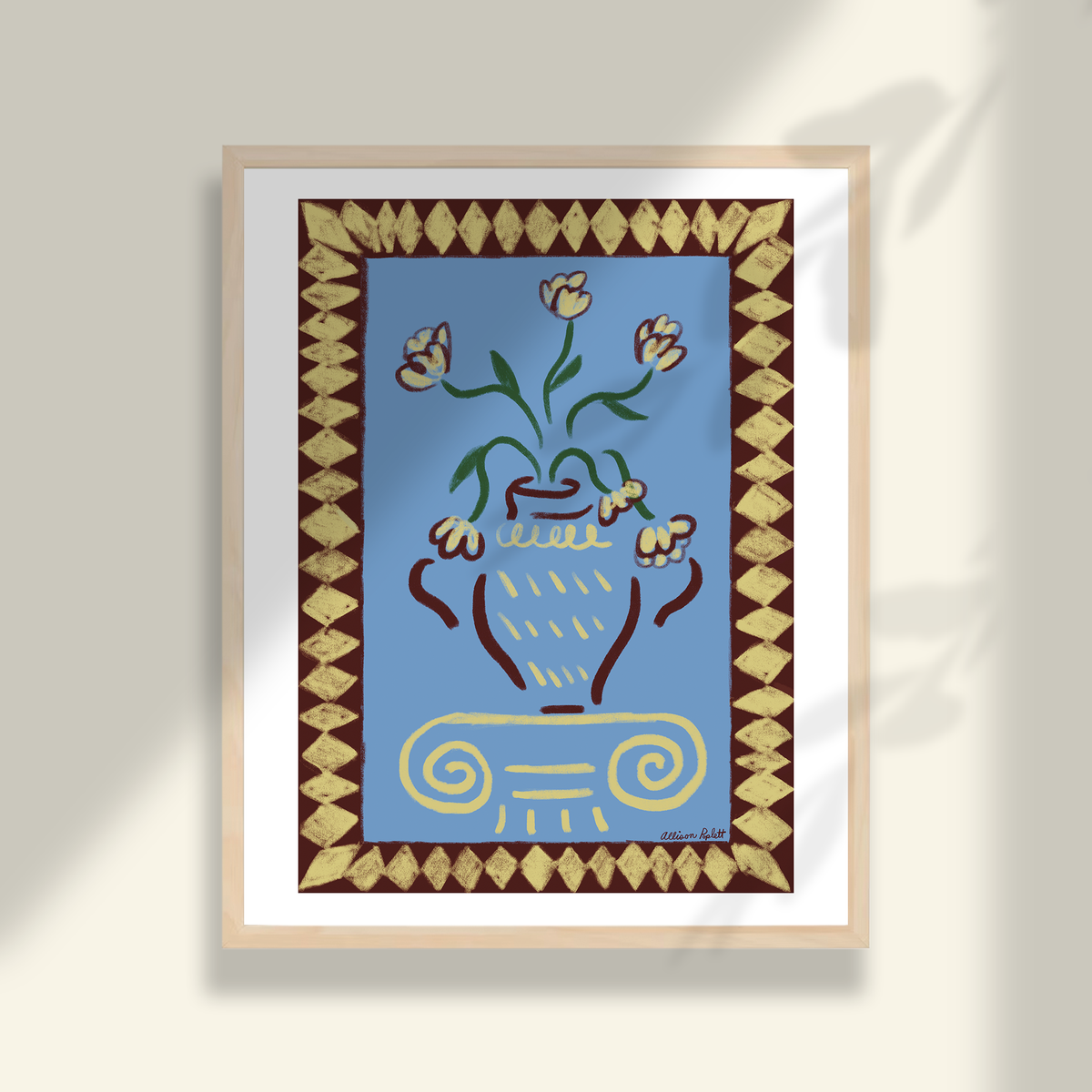 Vase & Column Art Print