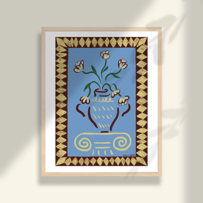 Vase & Column Art Print