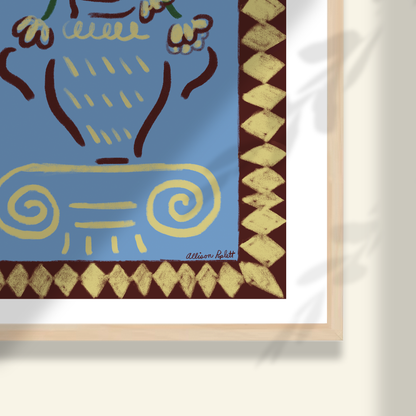 Vase & Column Art Print