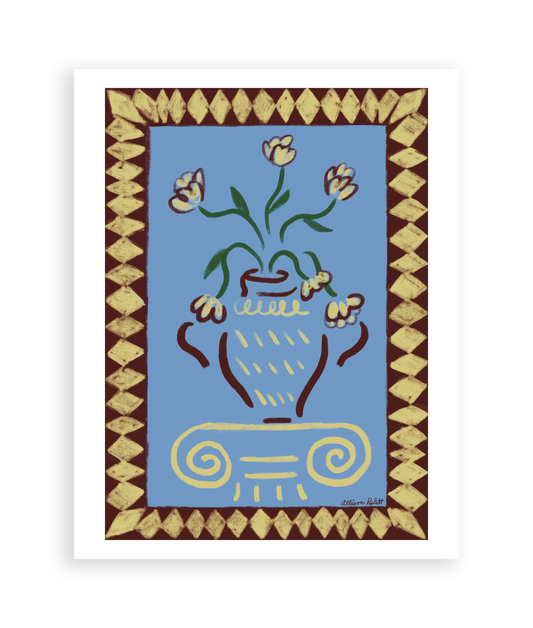 Vase & Column Art Print