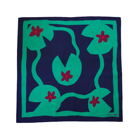 Lily Pond Silk Scarf